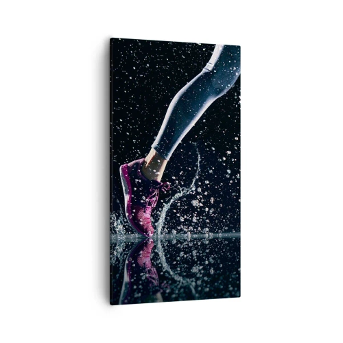 Impression sur toile - Image sur toile - Combien de force dans les jambes - 55x100 cm