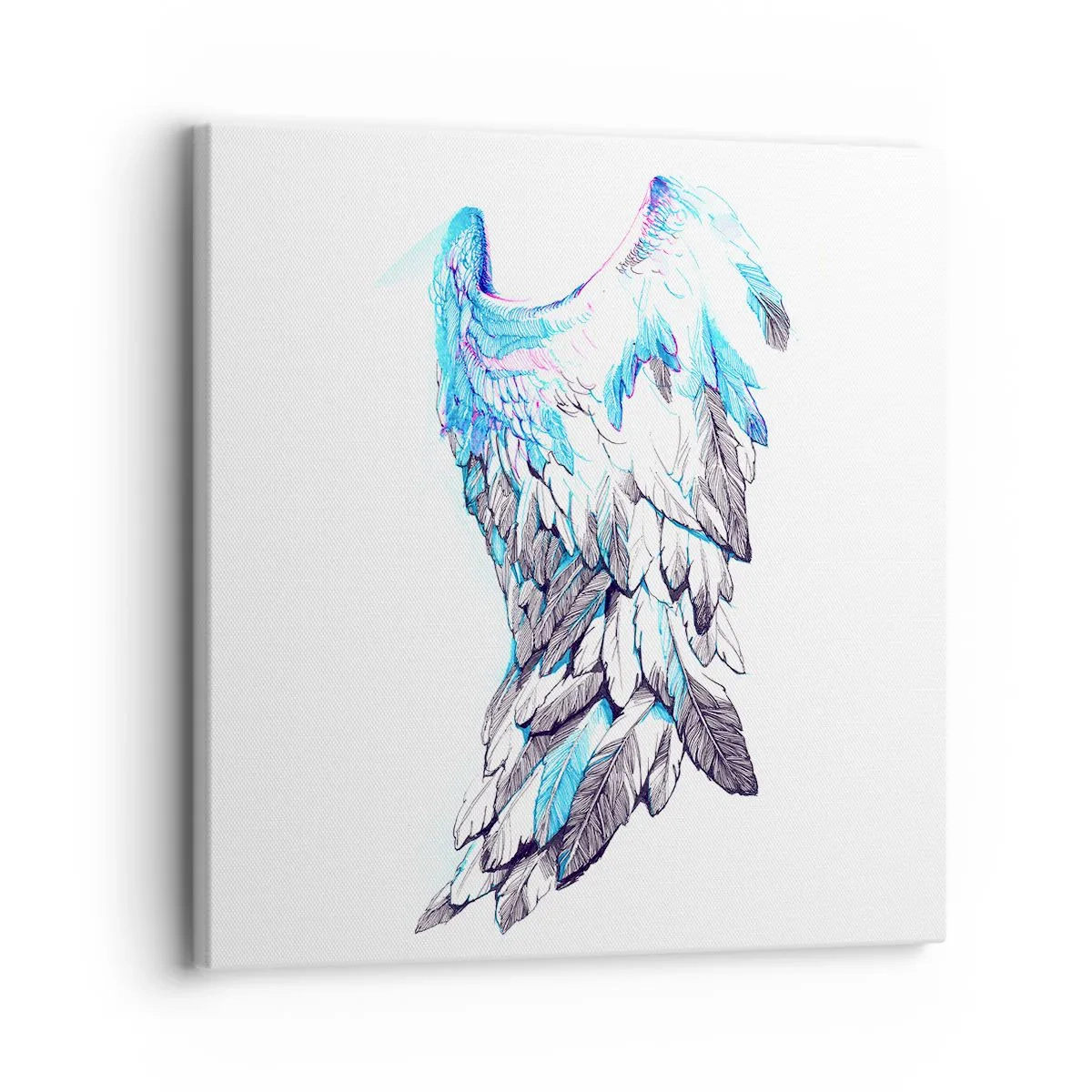 Impression sur toile - Image sur toile - j'ai besoin d'ailes - 30x30 cm