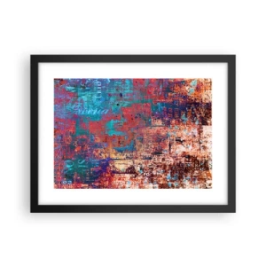 Affiche dans un cadre noir - Poster - Mémoire et oubli - 40x30 cm