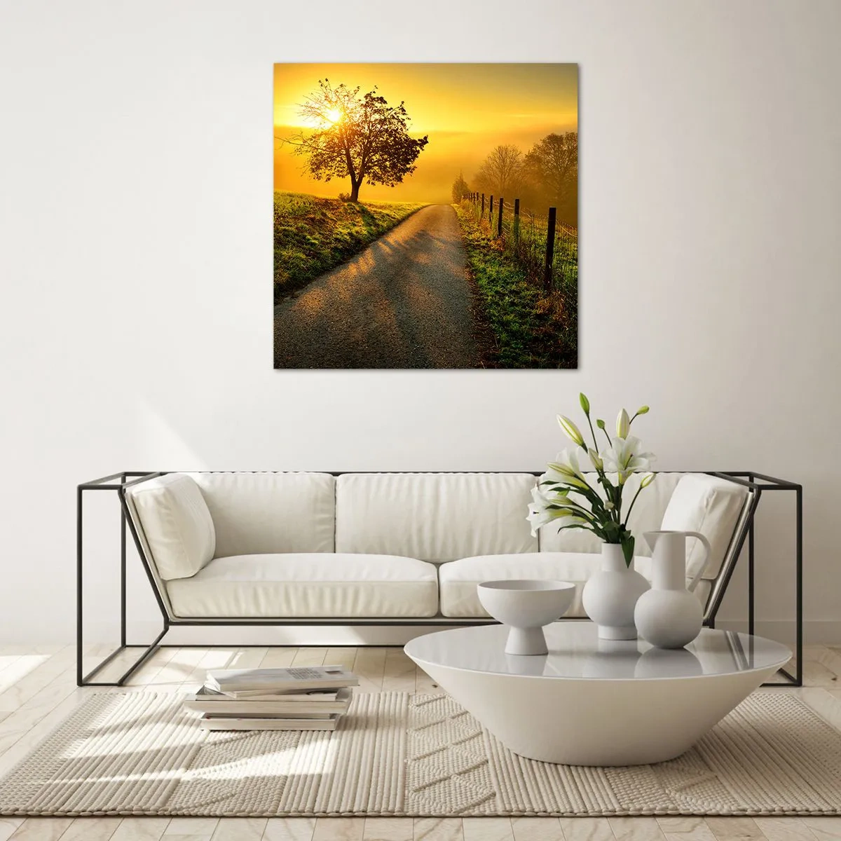 Impression sur verre - Image sur verre - Après-midi de miel - 60x60 cm