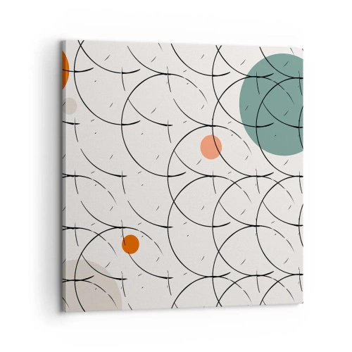 Impression sur toile - Image sur toile - Dans l'esprit pop art - 60x60 cm