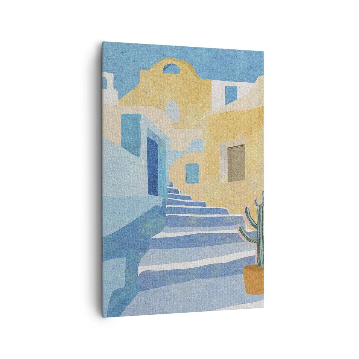 Impression sur toile - Image sur toile - Une journée dans une ville arabe - 80x120 cm