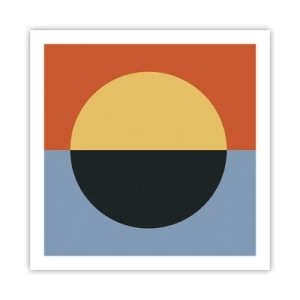 Affiche - Poster - Composition de chaleur et de fraîcheur - 60x60 cm