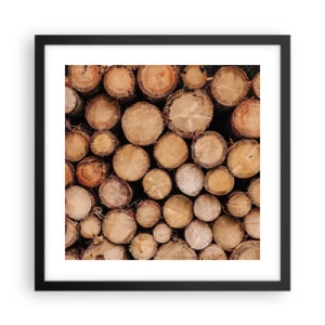 Affiche dans un cadre noir - Poster - Nouveau commencement - 40x40 cm