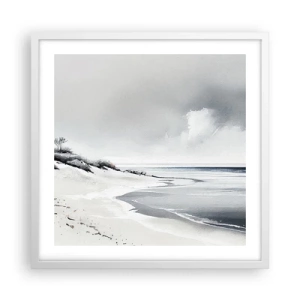 Affiche dans un cadre blanc - Poster - Ensemble depuis toujours - 50x50 cm