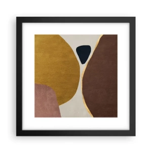 Affiche dans un cadre noir - Poster - L'abstraction – une place dans l'espace - 30x30 cm