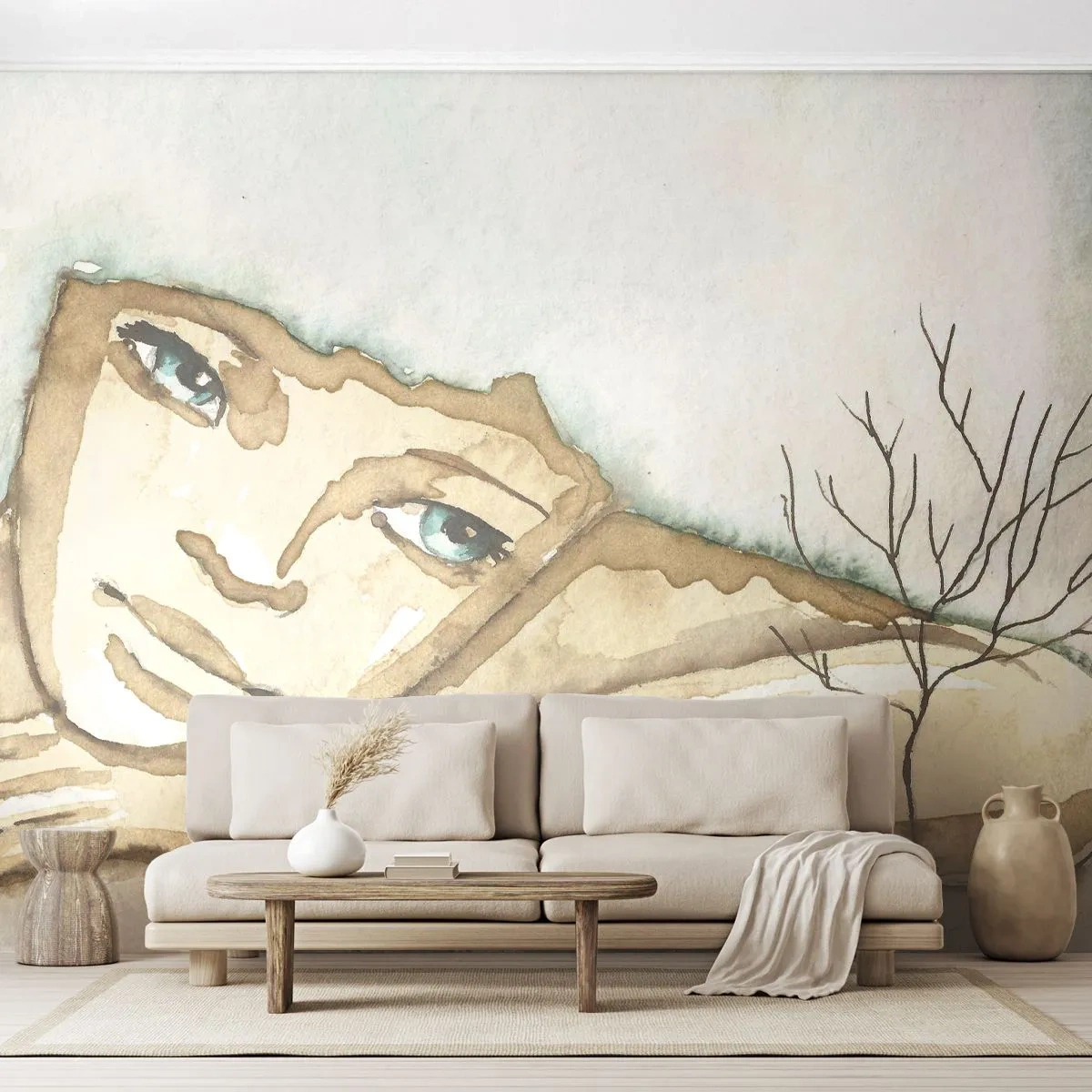 Papier Peint Photo Premium Canvas - L'arbre de la poésie naît du silence - Conte de fées, Abstraction, Pour les enfants - 250x175 cm