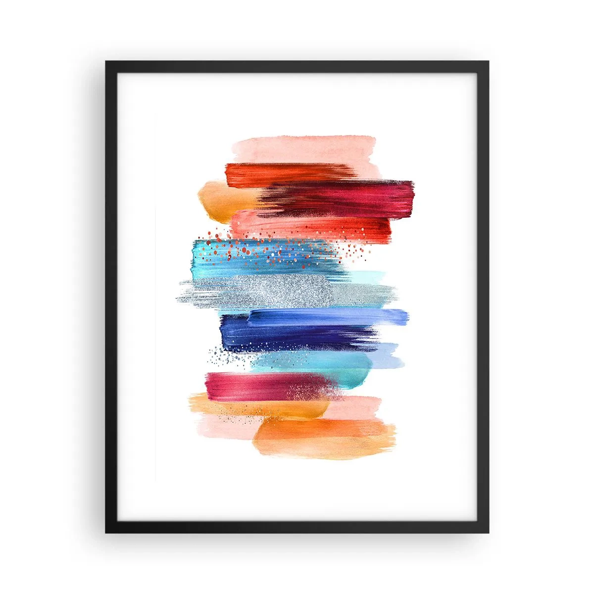 Affiche dans un cadre noir - Poster - En haut et en bas - 40x50 cm