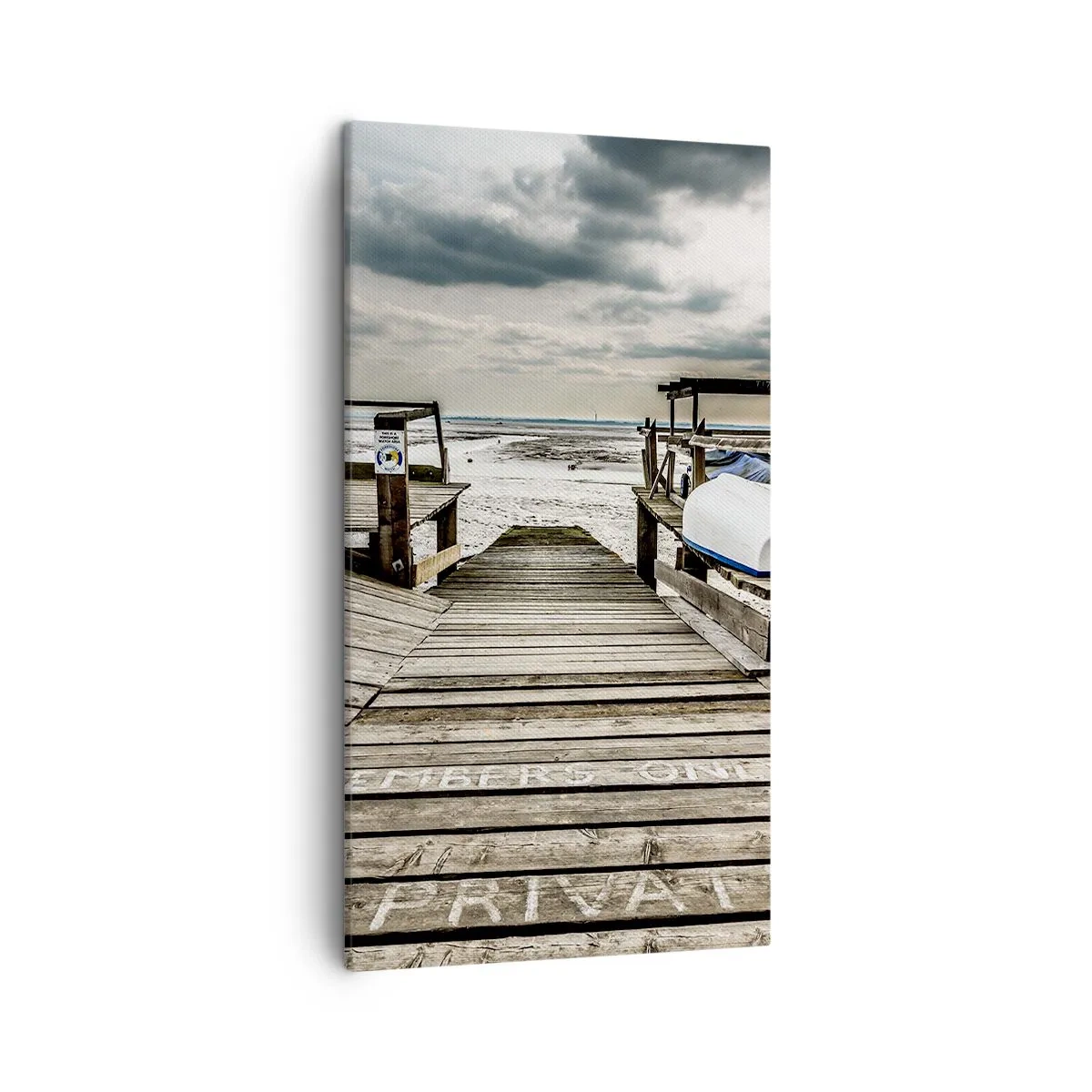 Impression sur toile - Image sur toile - Plage de minuit - 45x80 cm