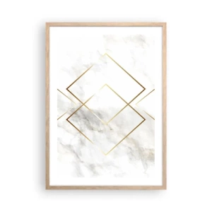 Affiche dans un chêne clair - Poster - Vue à l'infini - 50x70 cm