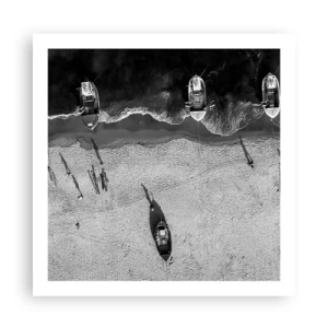 Affiche - Poster - Toujours sur le rivage… - 60x60 cm