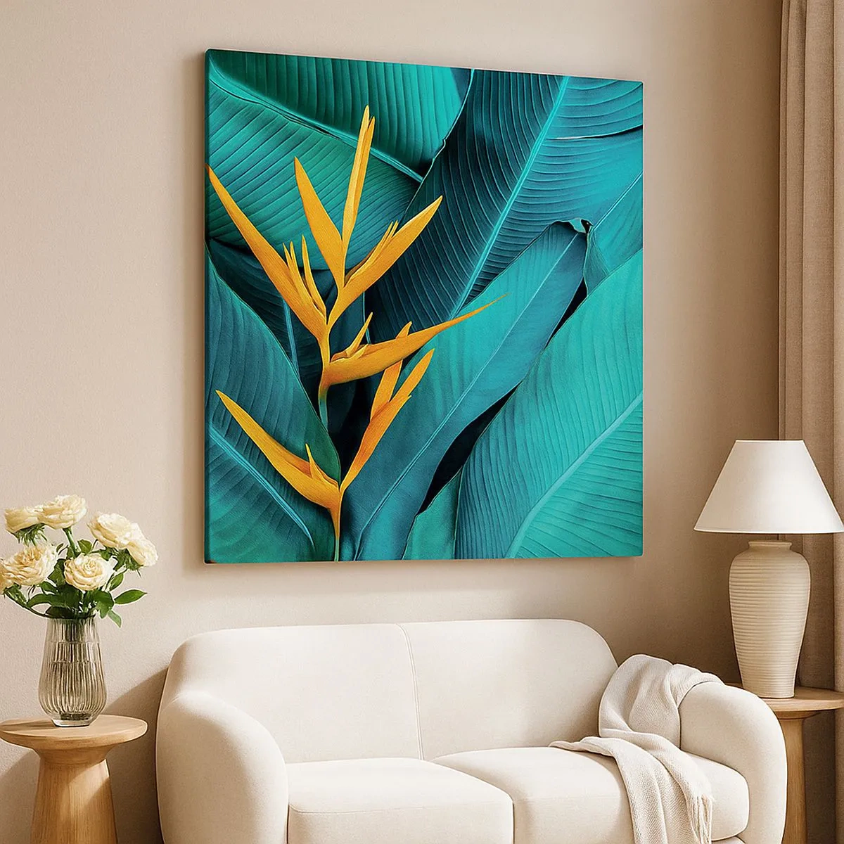 Impression sur toile - Image sur toile - Fleur d'Eden - 30x30 cm