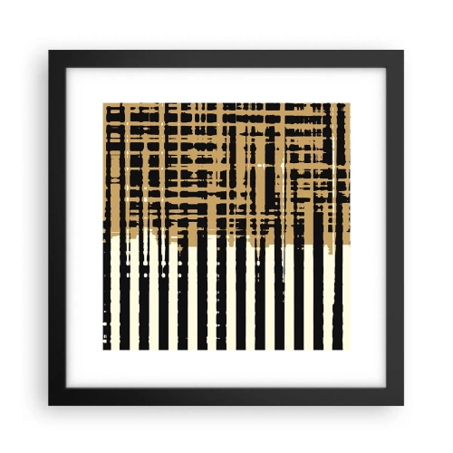 Affiche dans un cadre noir - Poster - Abstraction architecturale - 30x30 cm