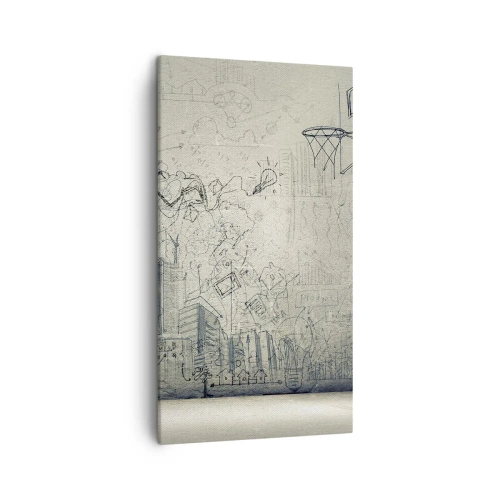 Impression sur toile - Image sur toile - Ma vie fantastique en ville - 45x80 cm