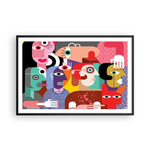 Affiche dans un cadre noir - Poster - Nous par M. Picasso - 91x61 cm