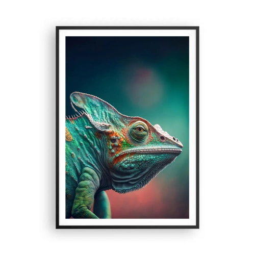 Affiche dans un cadre noir - Poster - Vous me voyez? Pas bien… - 70x100 cm