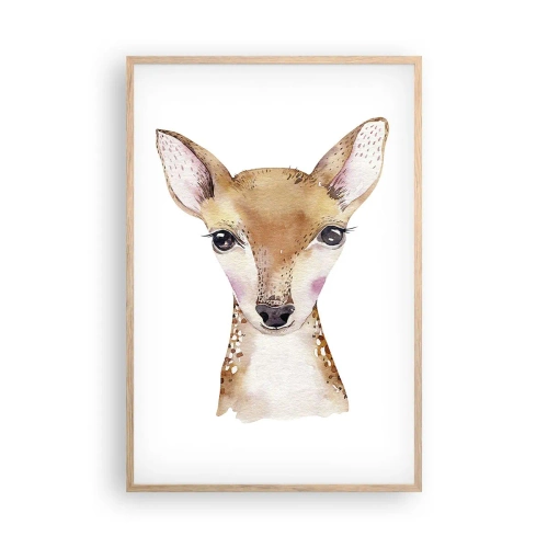 Affiche dans un chêne clair - Poster - L'innocence de la nature - 61x91 cm