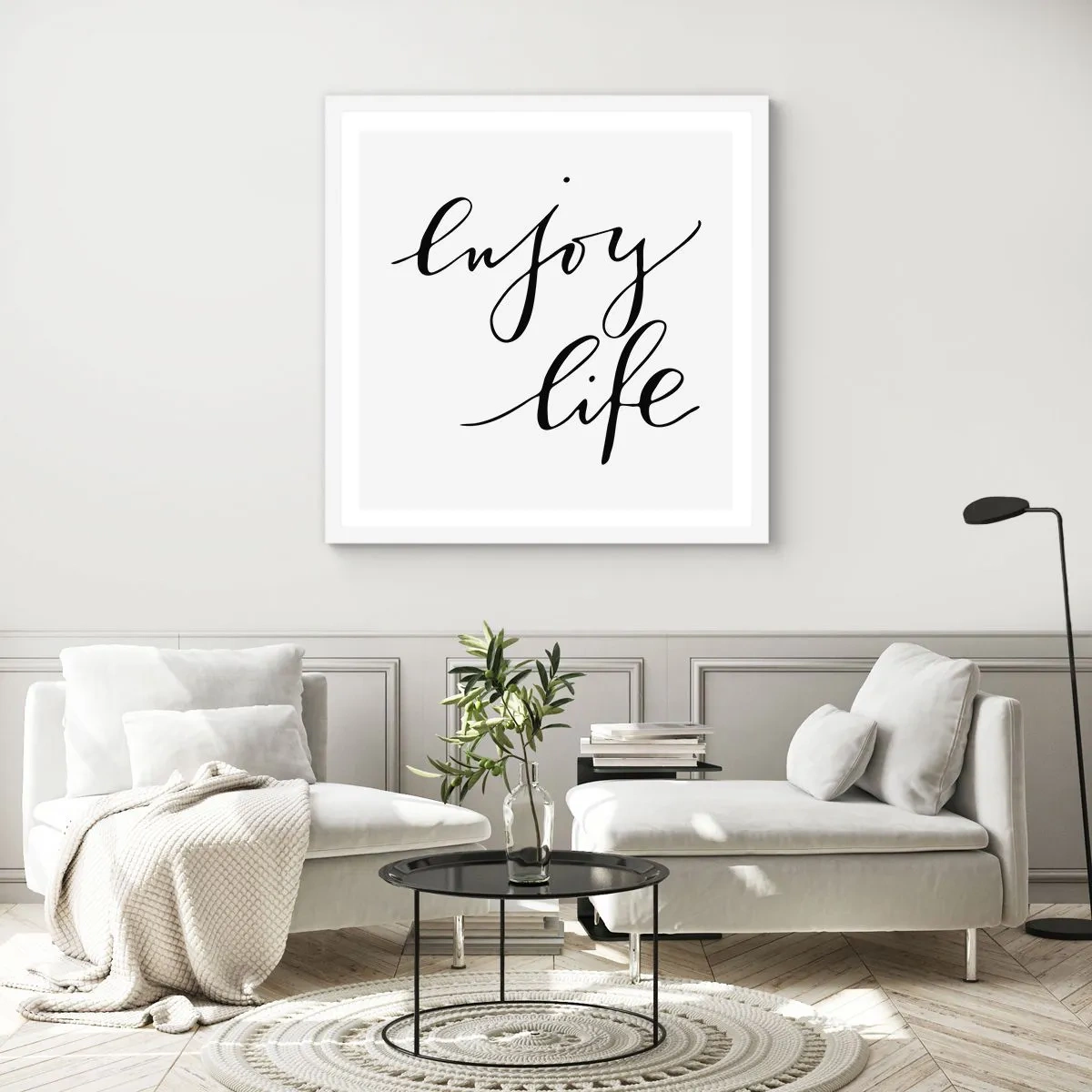 Affiche dans un cadre blanc - Poster - Rien à ajouter.... - 50x50 cm