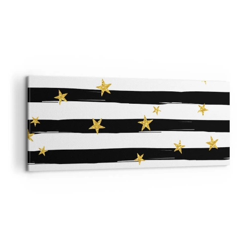 Impression sur toile - Image sur toile - Nous sommes tous nés sous une bonne étoile - 100x40 cm