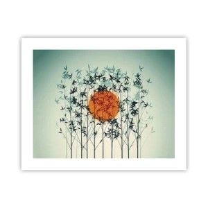 Affiche - Poster - Soleil japonnais - 50x40 cm