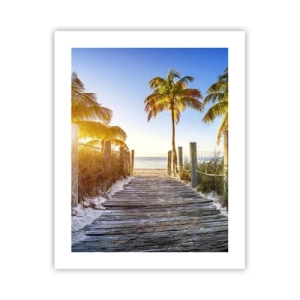 Affiche - Poster - Directement au paradis - 40x50 cm