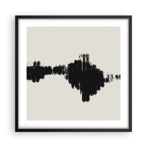 Affiche dans un cadre noir - Poster - Vibrations de l'imagination - 50x50 cm