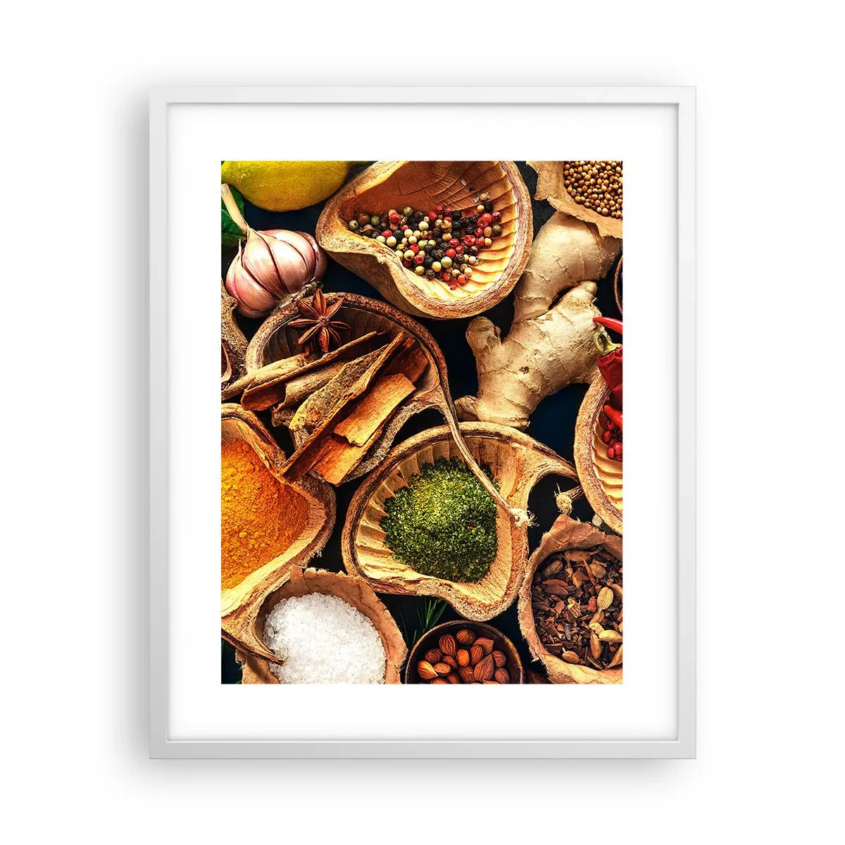 Affiche dans un cadre blanc - Poster - Prends ce que tu veux - 40x50 cm