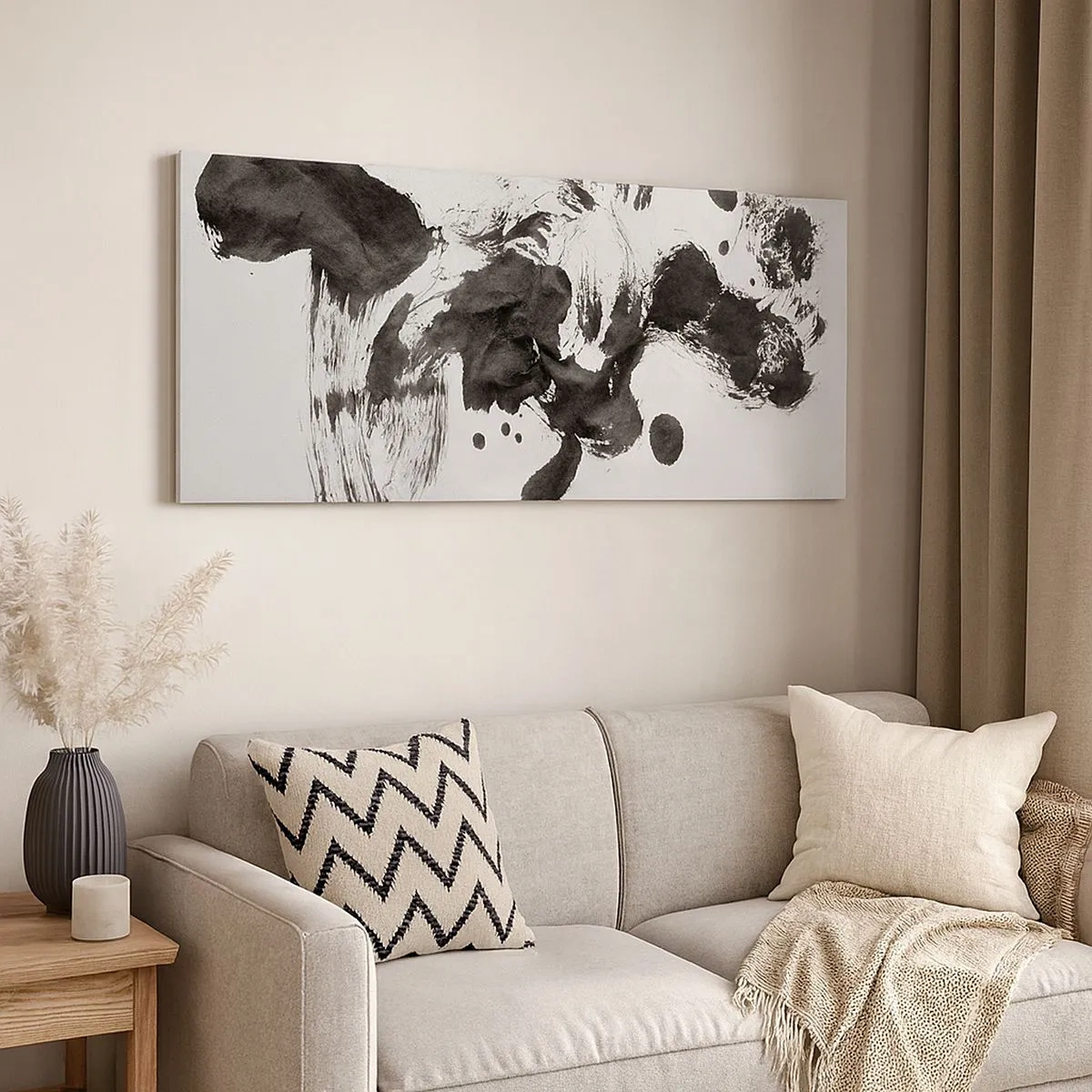 Impression sur toile - Image sur toile - De la méthode dans la folie ? - 100x40 cm