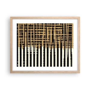 Affiche dans un chêne clair - Poster - Abstraction architecturale - 50x40 cm