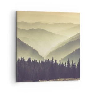 Impression sur toile - Image sur toile - Derrière les sept montagnes… - 70x70 cm