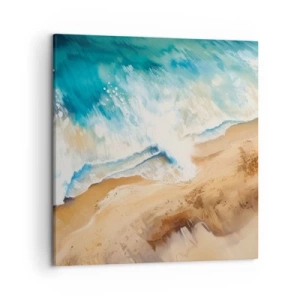 Impression sur toile - Image sur toile - La vague qui revient - 50x50 cm