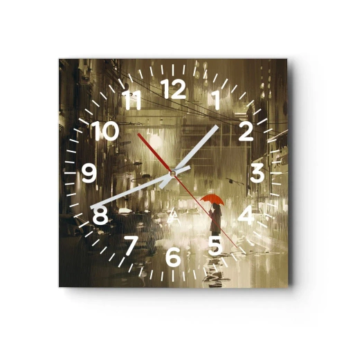 Horloge murale - Pendule murale - Seule mais pas solitaire - 40x40 cm