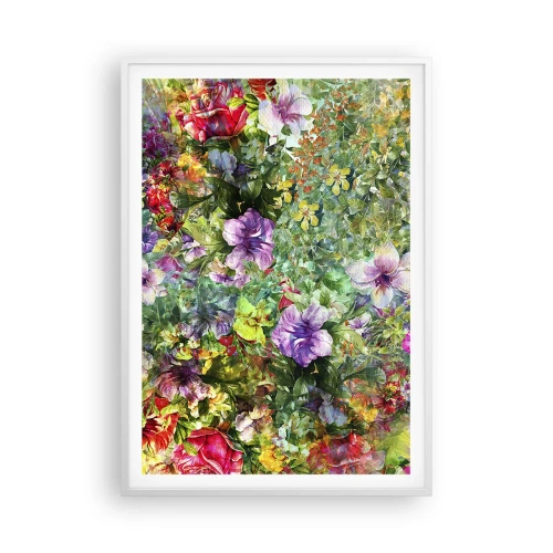 Affiche dans un cadre blanc - Poster - En fleurs pour la perdition - 70x100 cm