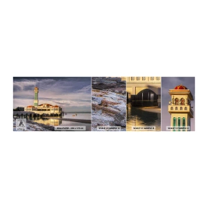 Échantillon de Papier Peint Autocollant Deluxe Sticker - Temple de la nature - Architecture, Malaisie, Paysage - 100x30 cm