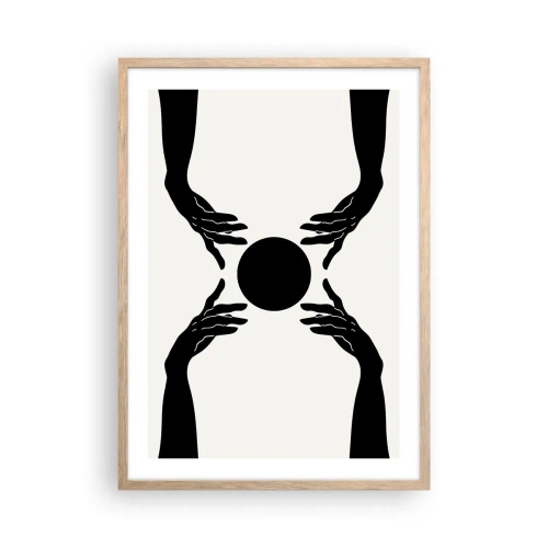 Affiche dans un chêne clair - Poster - Signe secret - 50x70 cm