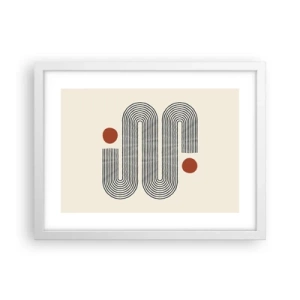 Affiche dans un cadre blanc - Poster - Du début à la fin - 40x30 cm