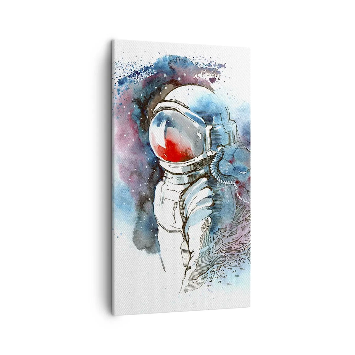 Impression sur toile - Image sur toile - Seul avec l'espace - 45x80 cm