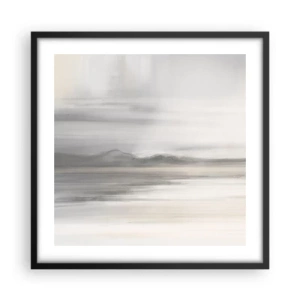 Affiche dans un cadre noir - Poster - Distance réfléchie - 50x50 cm