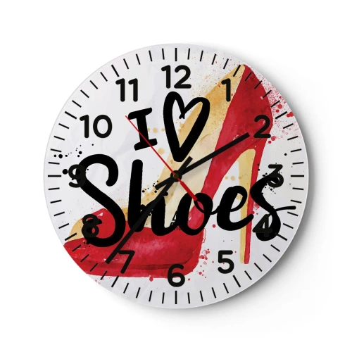 Horloge murale - Pendule murale - L'amour a plusieurs noms - 30x30 cm