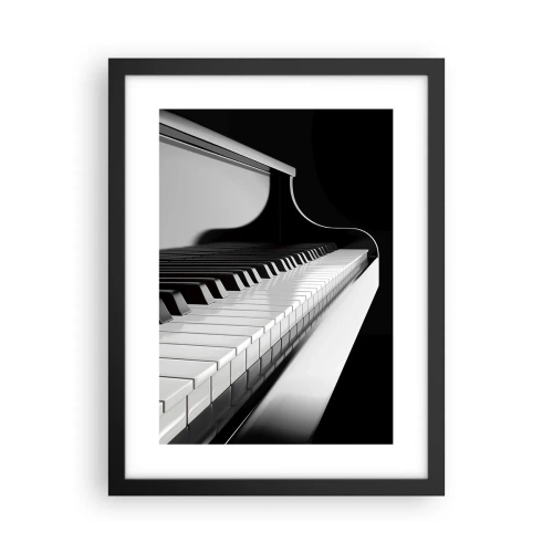Affiche dans un cadre noir - Poster - Harmonie des formes et des couleurs - 30x40 cm
