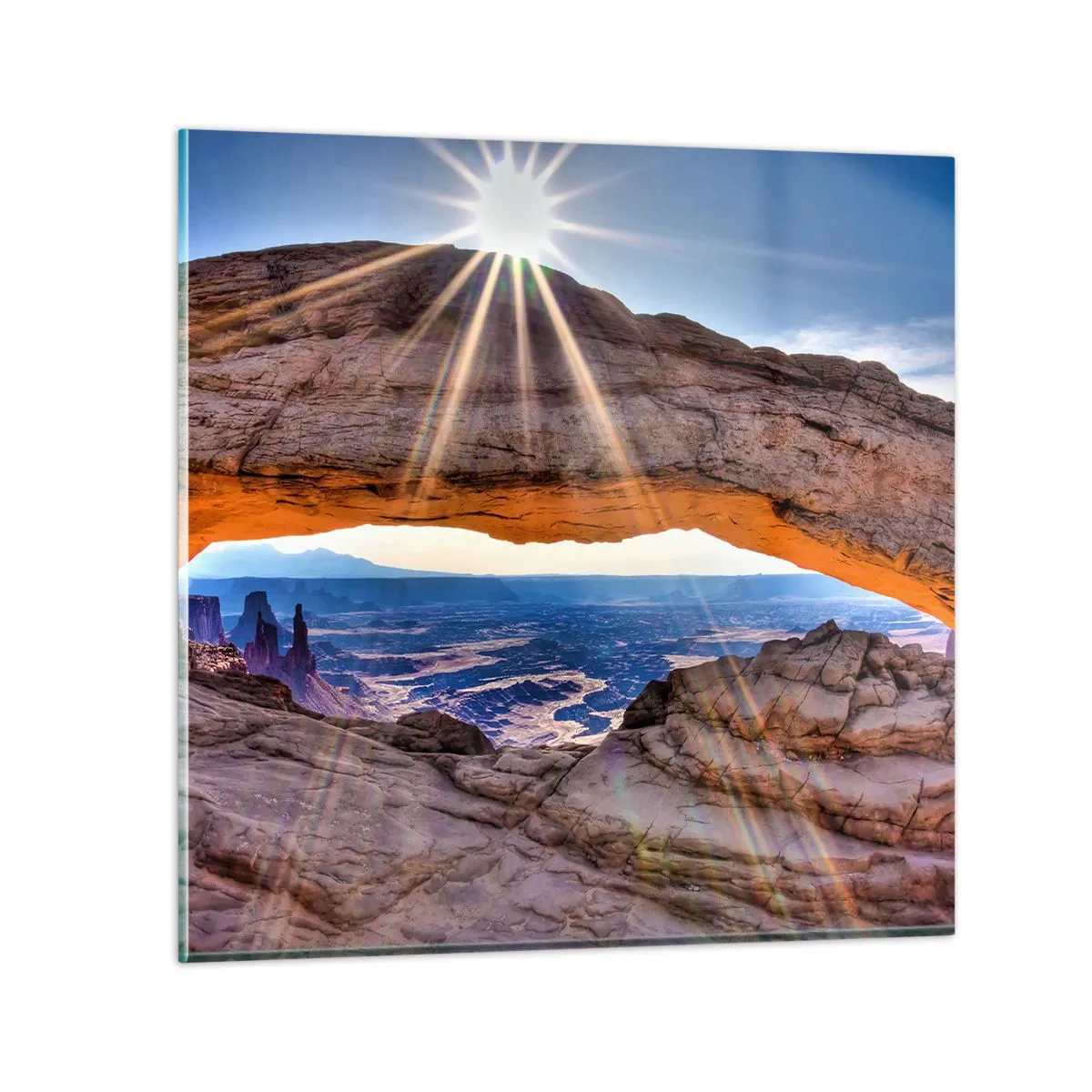 Impression sur verre - Image sur verre - Par la porte rocheuse - 60x60 cm