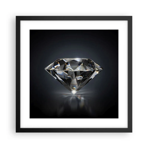 Affiche dans un cadre noir - Poster - La meilleure amie - 40x40 cm