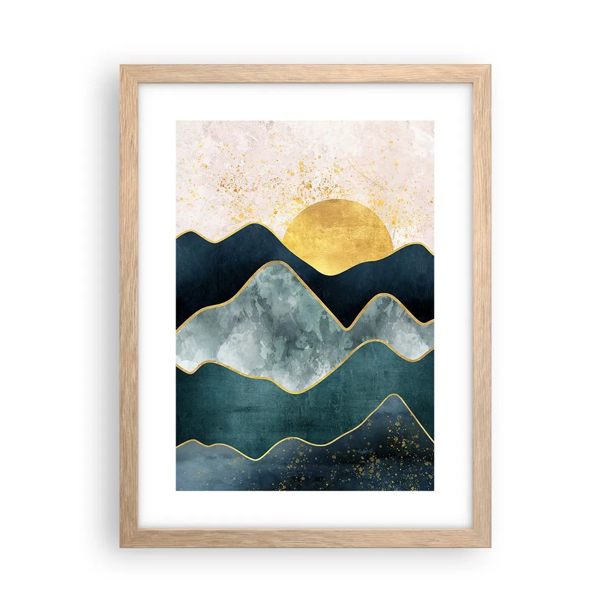 Affiche dans un chêne clair - Poster - Après les sept montagnes - 30x40 cm