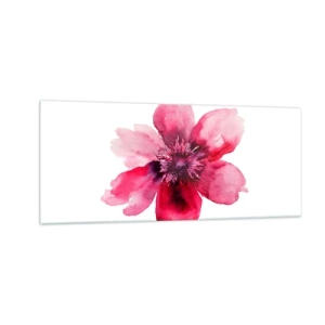 Impression sur verre - Image sur verre - Un baiser parfumé au carmin - 100x40 cm