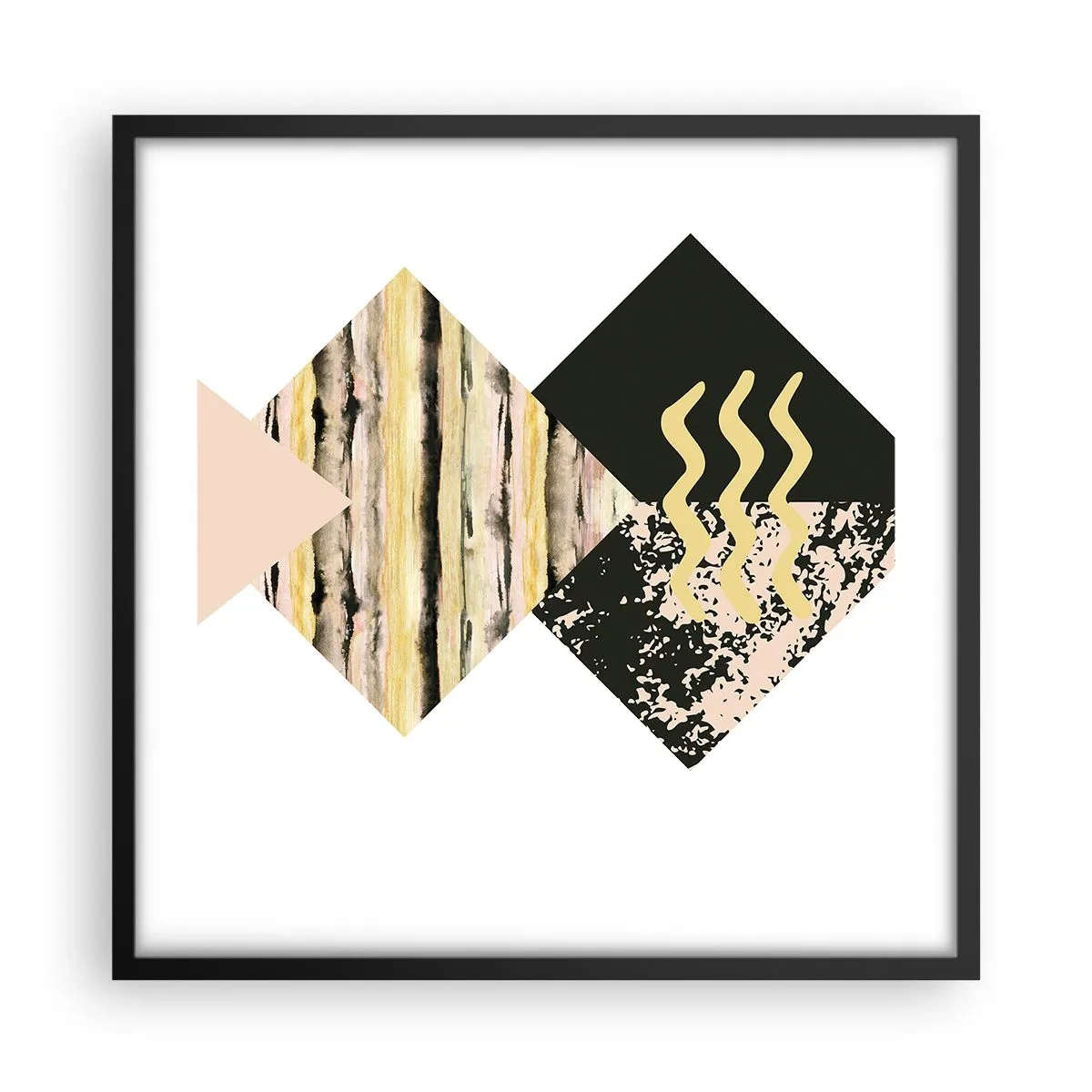 Affiche dans un cadre noir - Poster - Pas si simple - 50x50 cm