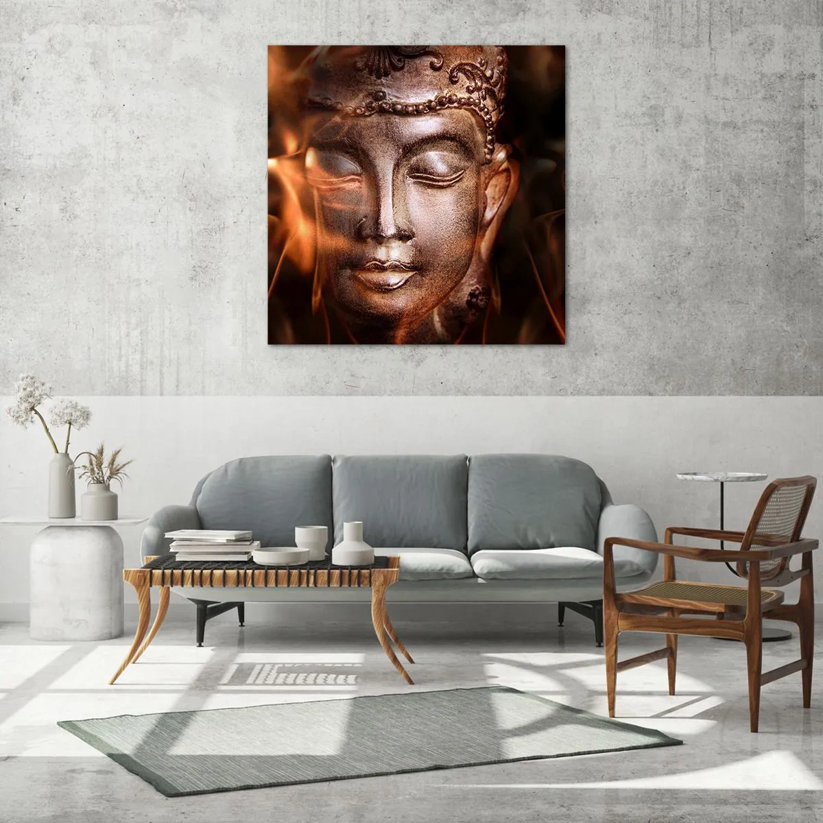 Impression sur verre - Image sur verre - Il n'existe qu'ici et maintenant - 30x30 cm