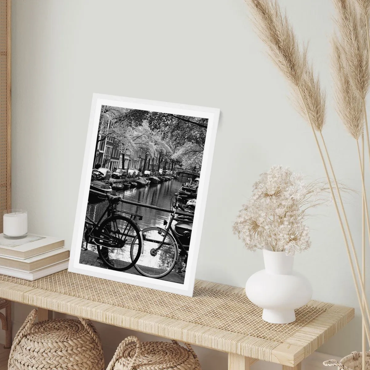 Affiche dans un cadre blanc - Poster - Une vue très hollandaise - 50x70 cm