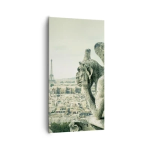 Impression sur toile - Image sur toile - Bavardage parisien - 65x120 cm