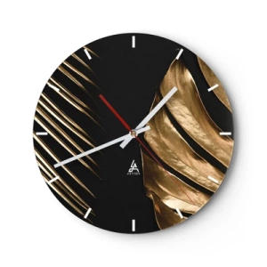 Horloge murale - Pendule murale - Une femme en parure orientale tenant un instrument traditionnel - 30x30cm - Différent et tout aussi cher - Décoration murale moderne pour le salon, la cuisine et la chambre ARTTOR