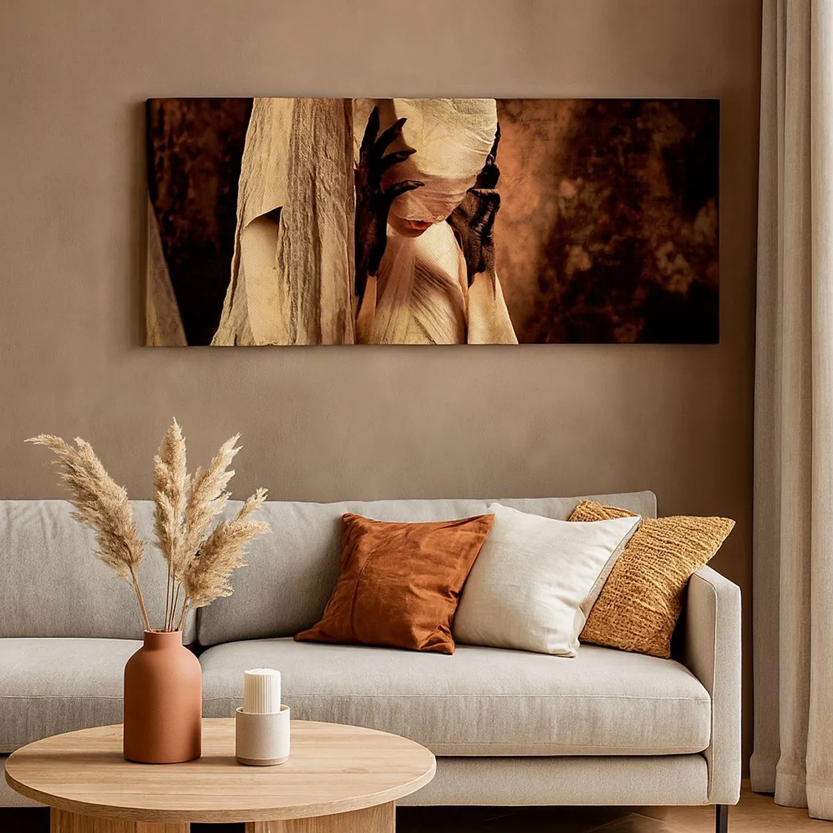 Impression sur toile - Image sur toile - Entre le bon et le mauvais - 100x40 cm